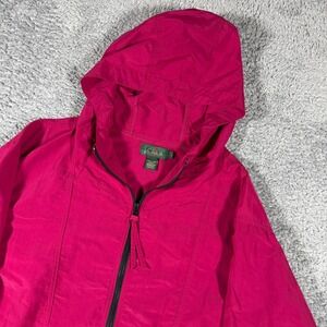 Vintage J.Crew Oarsman Anorak Jacket Coat Women Large Half Zip Nylon USA (DR)